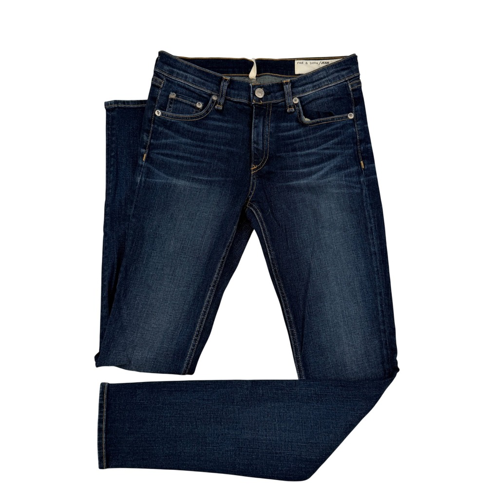 Rag & Bone Skinny Jeans Womens 27x30 Blue Wonderland Stretch Denim W1502K520